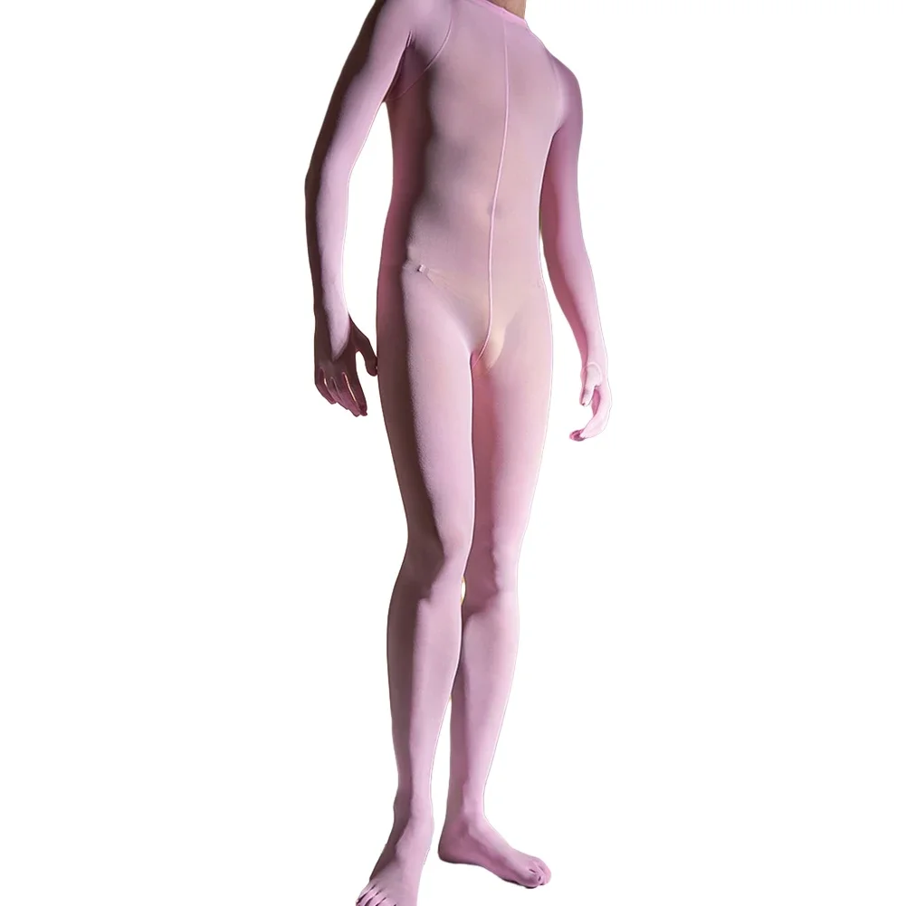 Bodysuit Long Johns para homens, elegante e quente, leve, sexy e leve, vermelho, branco, rosa, azul marinho, preto, cinza, cor da pele