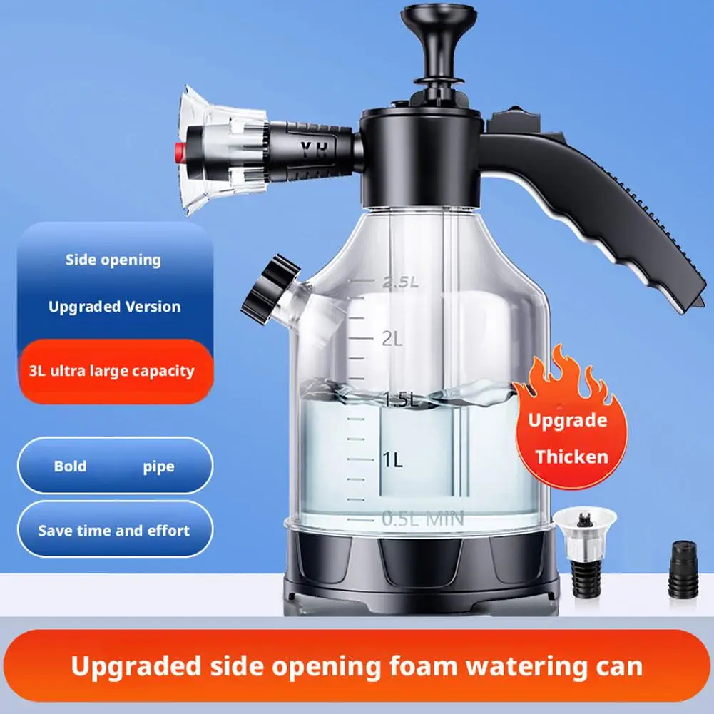 3L غسيل السيارات رغوة رذاذ زجاجة متعددة الوظائف اليد الهوائية رغوة البخاخ لسيارة دراجة نارية المطبخ والحمام تنظيف