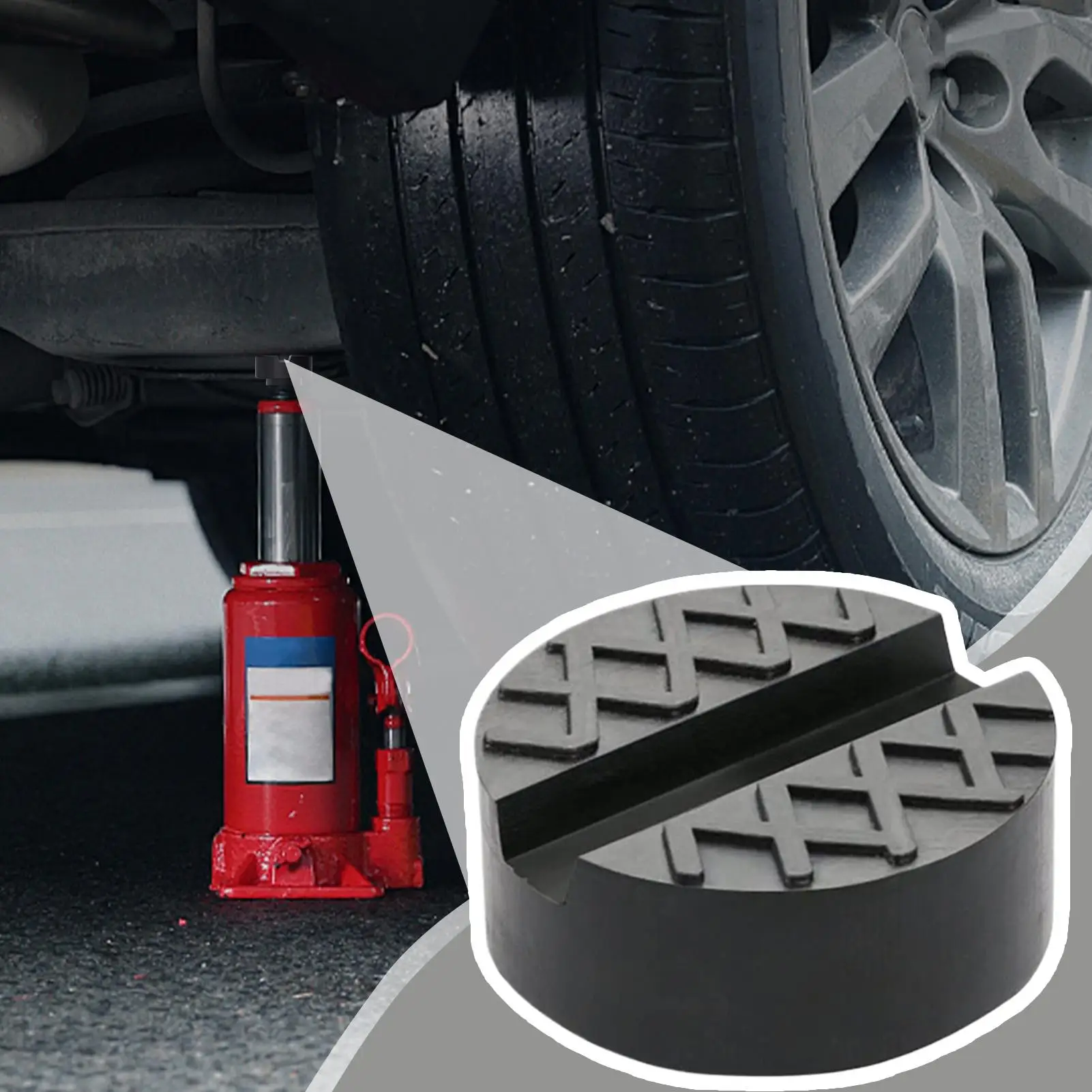 Almofada de borracha para carro, bloco estabilizador para nivelamento de rodas, barco, mudanças temporárias de pneus, entrada de estacionamento, rv, configuração inclinada