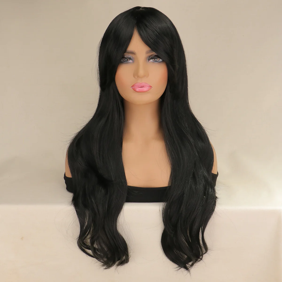 24-calowe długie falowane włosy żaroodporne syntetyczne peruki do cosplay dla kobiet żółty różowy Cosplay czerwone ciemne blond włosy Anime boże narodzenie