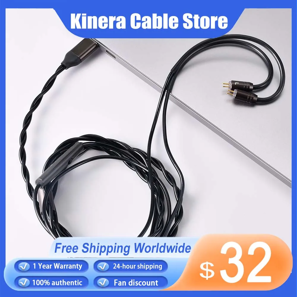 

Кабель для наушников Kinera Celest Ruyi Pro со съемным микрофоном типа C MMCX/2-контактный кабель для обновления наушников IEM Аудио игровая гарнитура Шнур