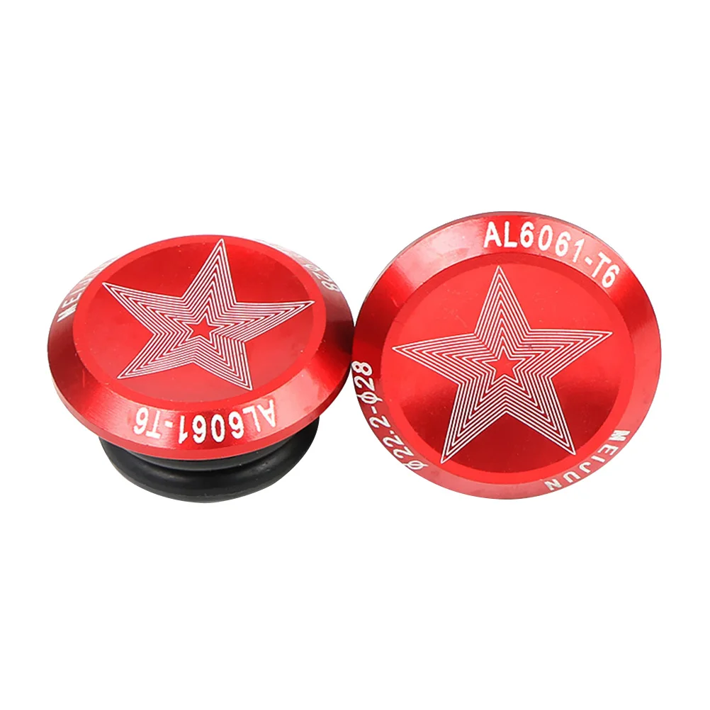 1Pair Bar End Plugs Aluminum Alloy Handlebar End Caps 28mm Od 16mm Id for Road Ends Handlebar Plugs