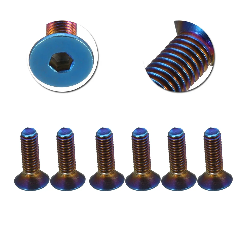 Burnt Titanium Steering Wheel Refit Bolts Screw Kit With Allen Key Wrench Repair Accessories For Momo Nardi NRG Work Bell Boss view 6