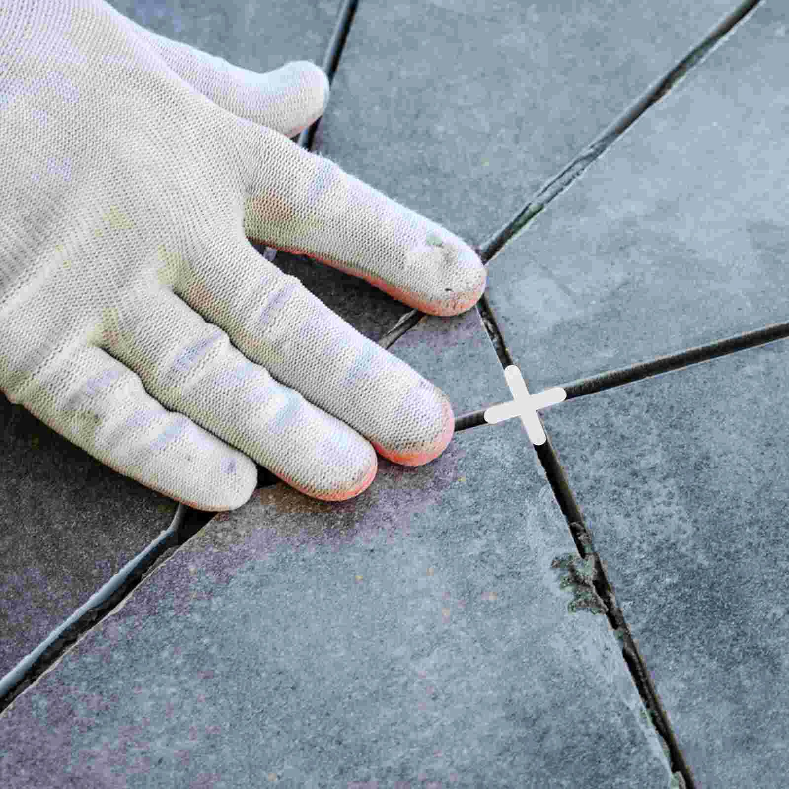 Espaciadores de suelo cruzado para azulejos, sistema de cerámica de nivelación de porcelana, lechada de tarjeta de costura de cubierta, 1000 Uds.