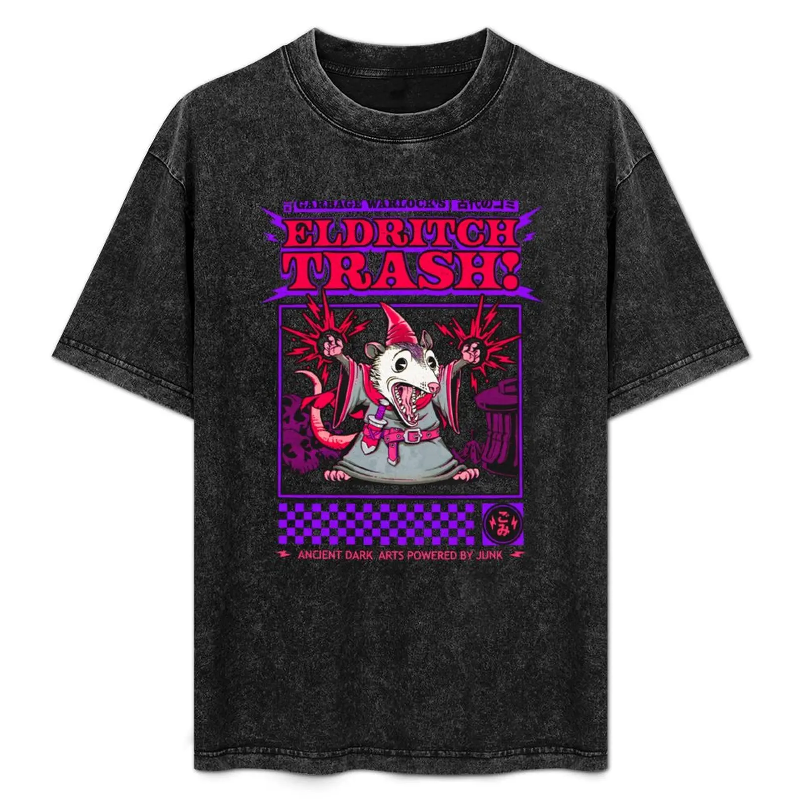 Camiseta Eldritch Trash Warlock Opossum tamanho grande para uso diário