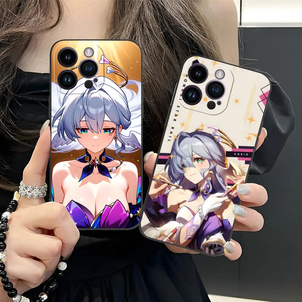 

Чехол для телефона Honkai Star Rail Robin для iPhone 17, 16, 15, 14, 13, 12, 11 X XR XS 8 7 Air Pro Max Plus Mini, красочный чехол, красивый