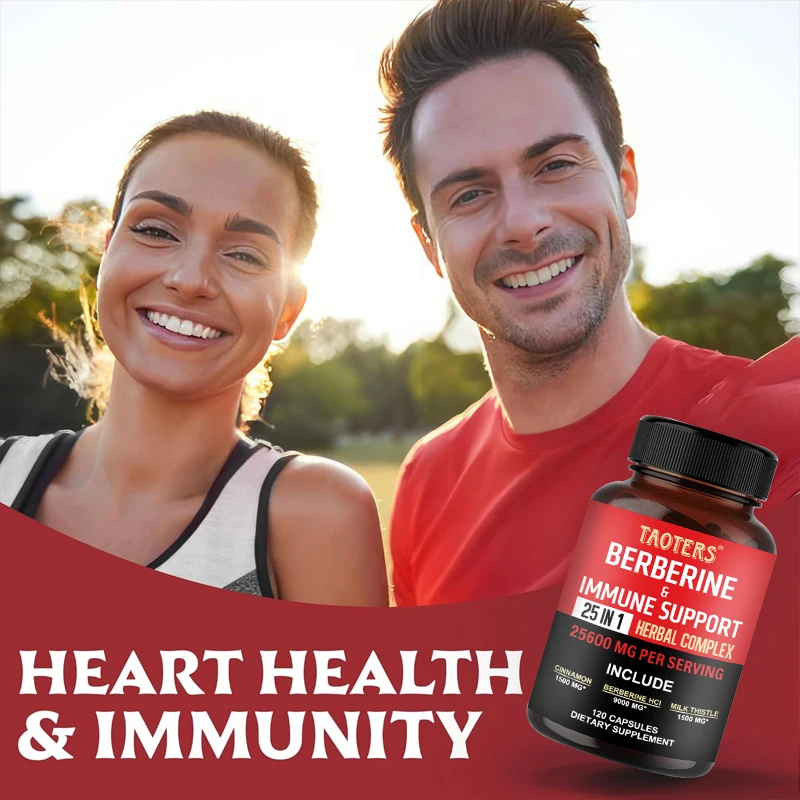 25,600 mg of berberine per serving Supports heart health Immune function Cardiovascular and GI care