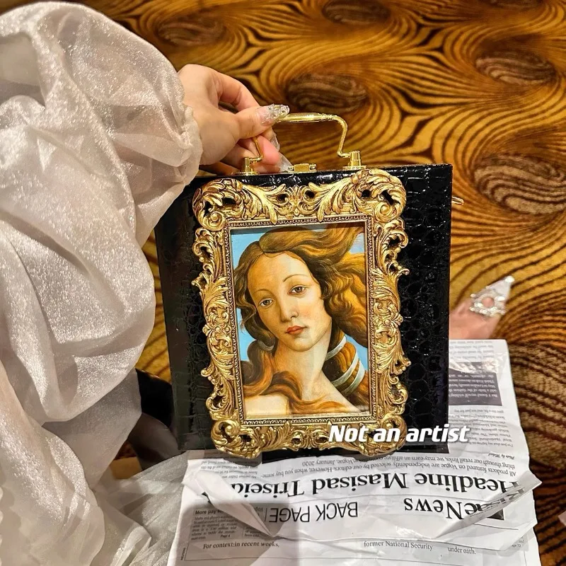 Original Inspiration Source Museum Artist Famous Painting nicchia Personality Shoulder Bag Art Museum Works Famous Painting Bag