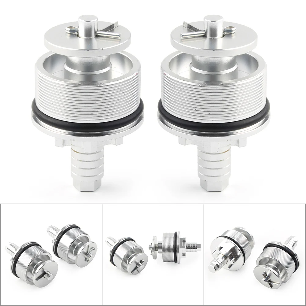 41mm Motorcycle Preload Adjusters Fork CNC Cap Bolts for Yamaha R3 2015 2016 Silver Aluminum