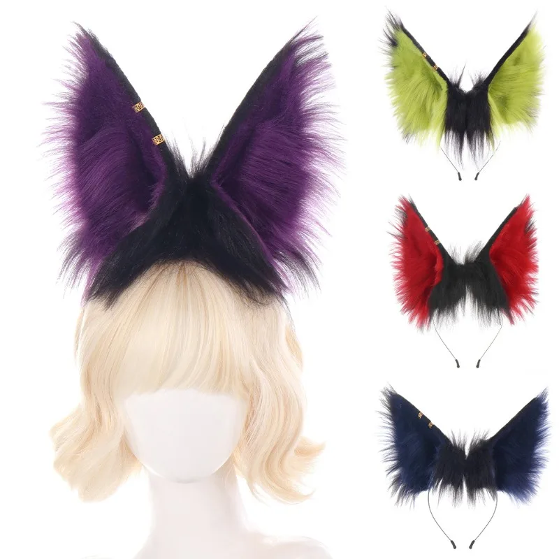 

Plush Fox Ear Headband Handmade Jackal Ear New Lolita Ear Headband