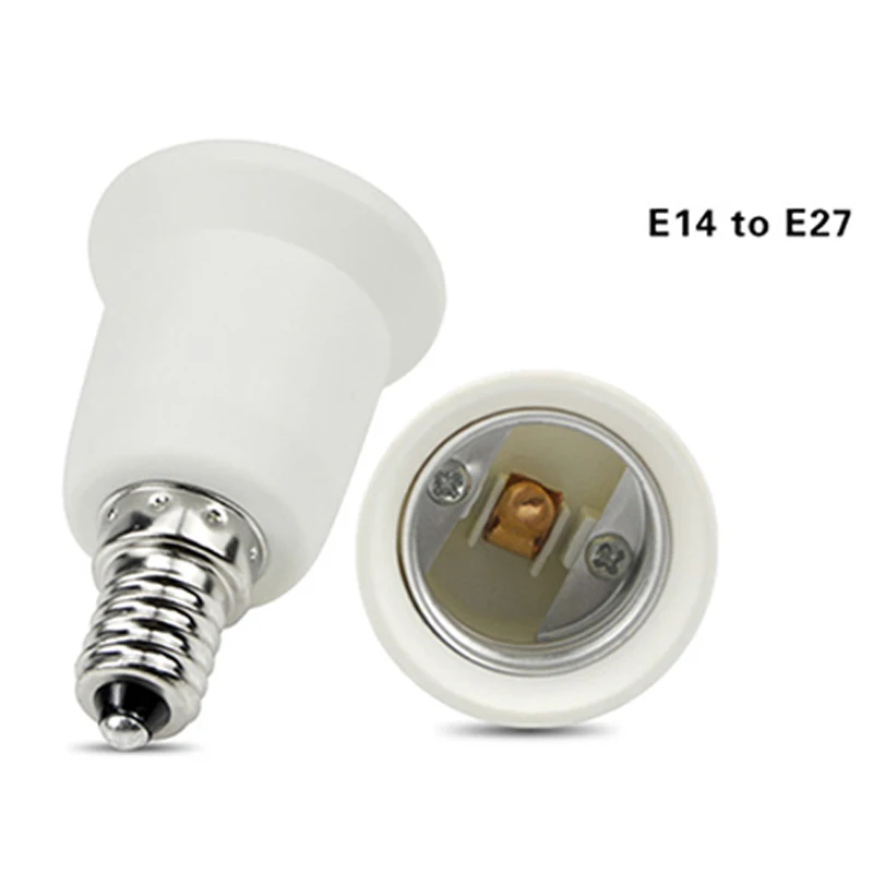 10PCS E27 E14 Gniazda śrubowe Lot Adapter żarówki z plastikową podstawą Przedłużacz żarówki LED Konwerter Mocowanie Uchwyt światła Gniazdo Okrągłe