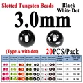 20 piezas de 3.0 mm, color negro A