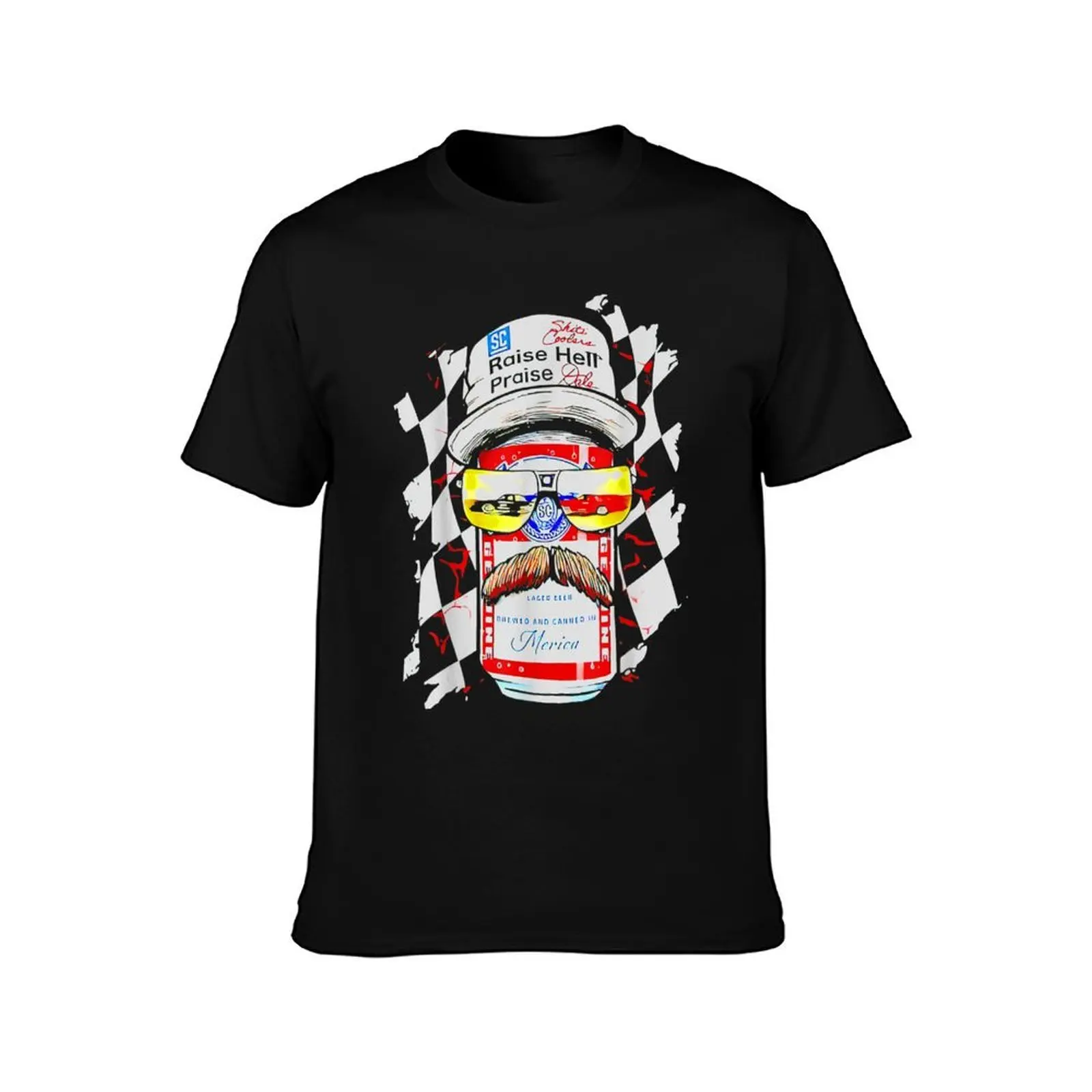 Raise Hell Praise Dale Vintage Funny Driking Beer T-Shirt Basic Regular Fit Casual T-Shirt
