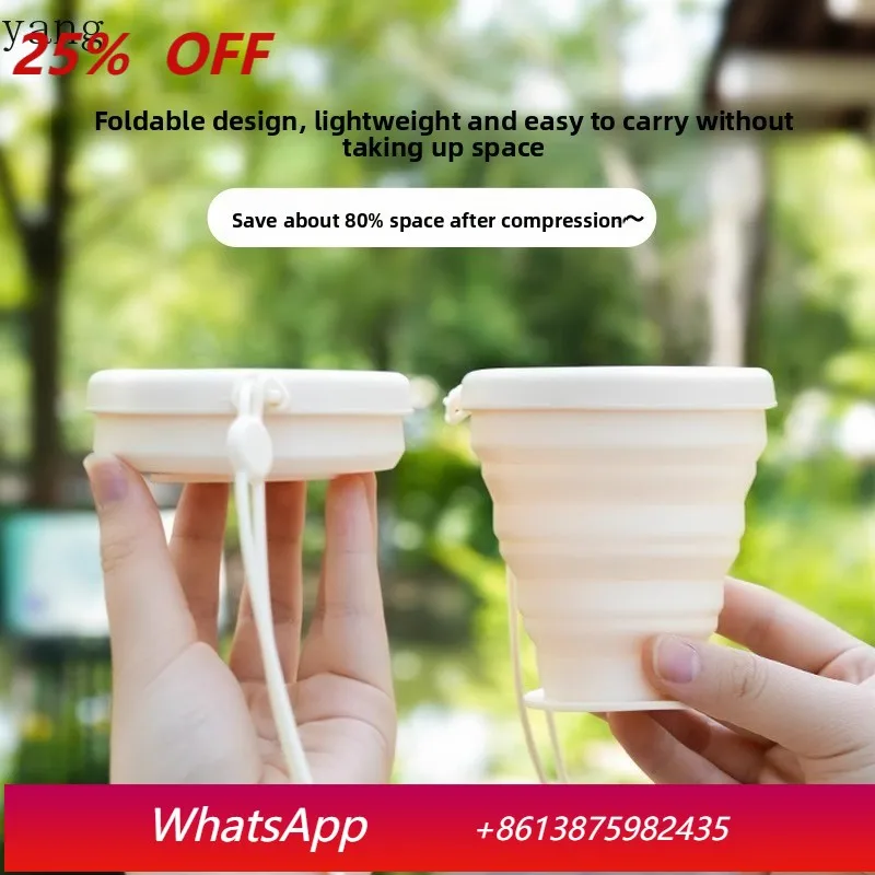 

CX Portable Folding Water Cup Portable Compression Mouthwash Cup Silicone Travel Outdoor