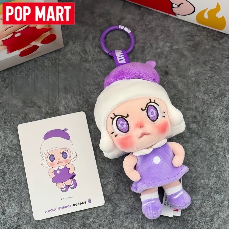 

In Stock Genuine Pop Mart Angry Molly Heart Fire Burst Series Blind Box Keychain Cute Collectible Doll Gift For Toy Mystery Box