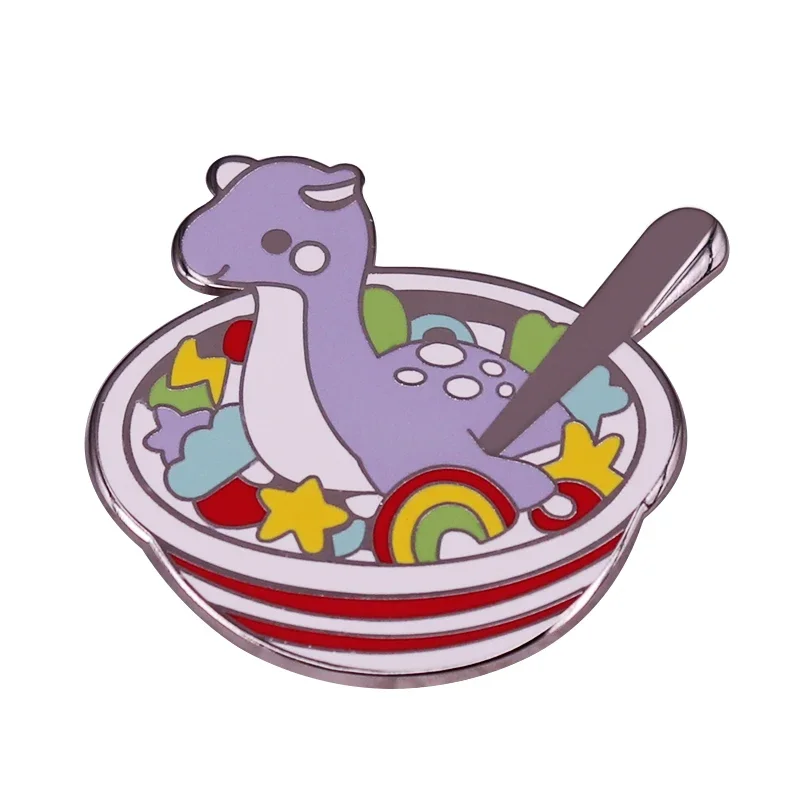 M0nster Cereal Bowl Enamel Pin The Breakfast Badge