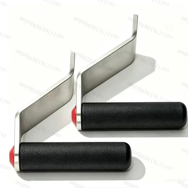 GRPX L-Shaped Cable Machine Handles Pair Single-Hand Lat Pull down Fitness Training Accessories for Gym