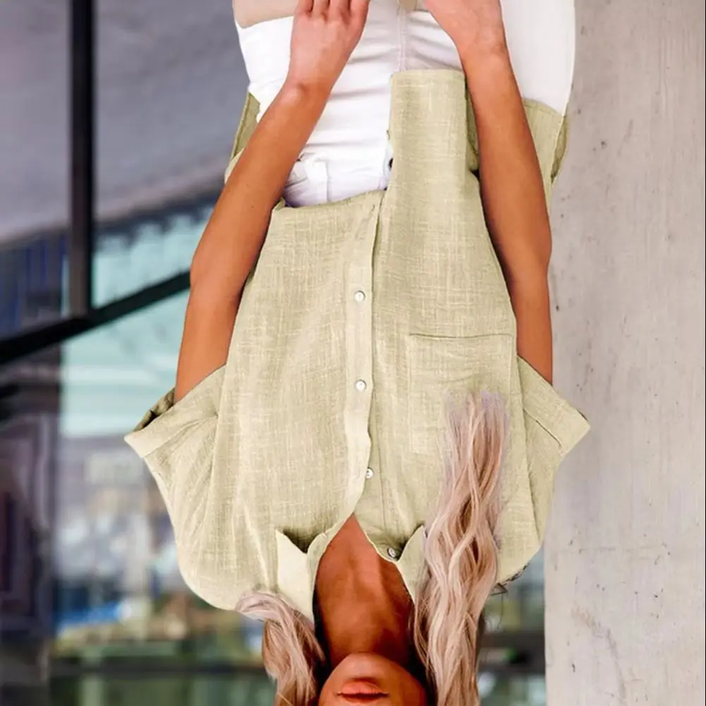 

2025 женская летняя рубашка, однобортная рубашка с отложным воротником и короткими рукавами, кардиган больших размеров, летняя блузка, женская одежда