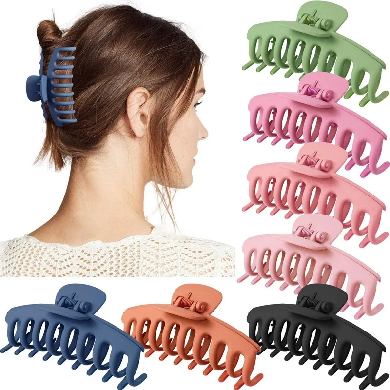 Big Plastic Hair Claw Clip Lot Large for Thick Hair Korean Hair Accessories Hair Clips pinzas para el cabello pince cheveux
