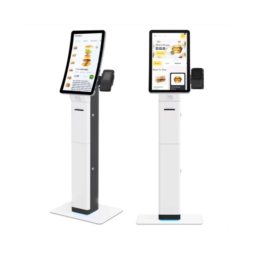 24-Inch Restaurant and Mall Unattended Payment Kiosk Automatic Touch Screen Order Machine for Shopping Kiosk