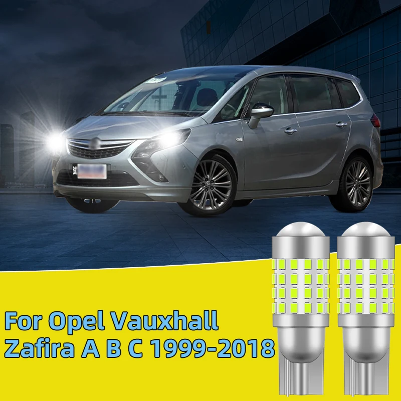 

2PCS For Opel Vauxhall Zafira A B C 1999-2018 Car Led Bulb T10W5W width lights side marker position Signal Lamp Clearance Lights