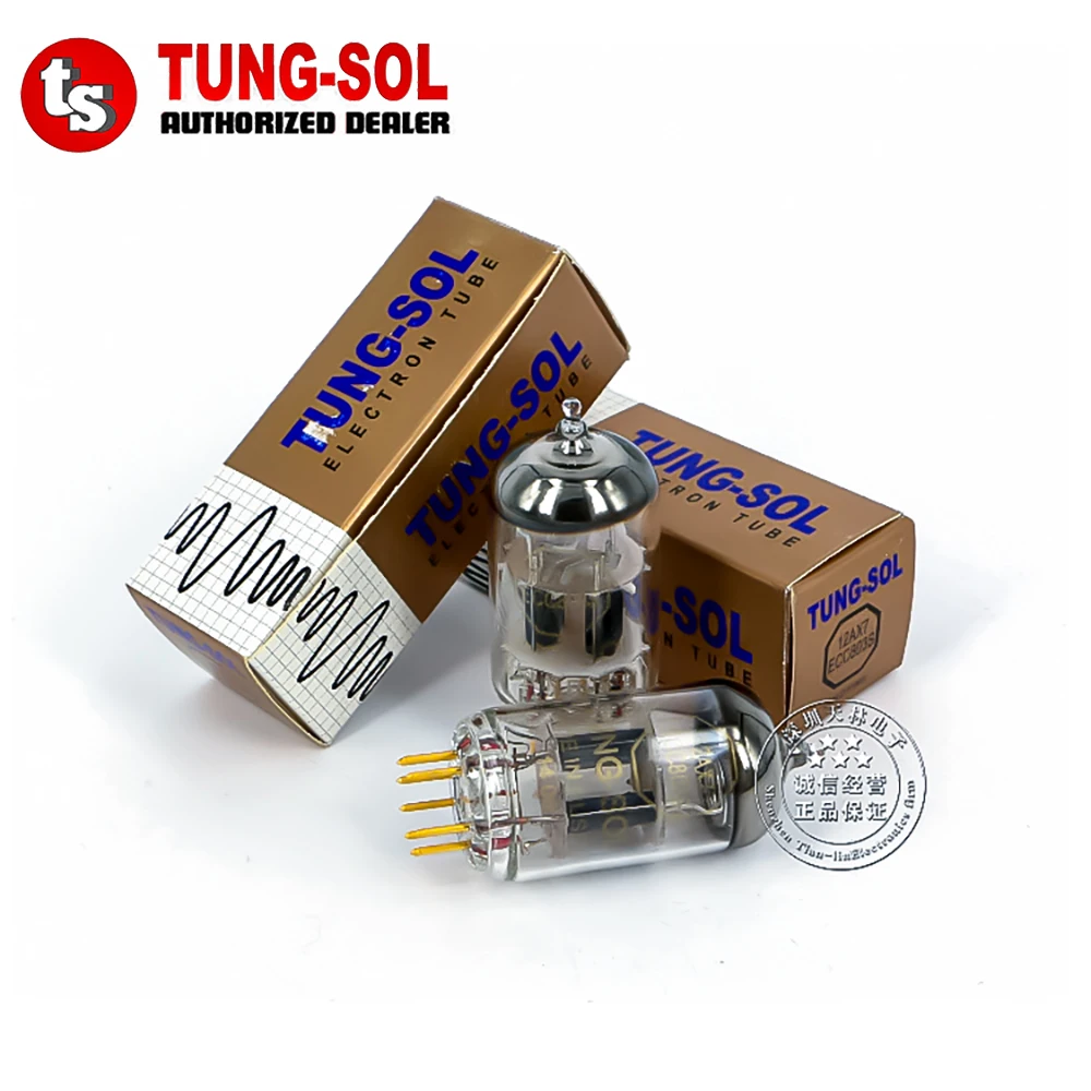 

TUNG-SOL 12AX7 трубка с позолоченным штифтом, замена для лампы вакуумной трубки 12AX7/ECC83/ECC803, прецизионное сопряжение с фабрики для усилителя