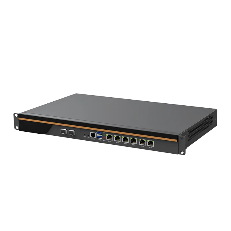 1U Rackmount peralatan Firewall 12 Intel Core I9 12900 I7 12700 I5 12400 I3 12100 6 LAN 2 10G SFP Router lembut pfSense OPNsense