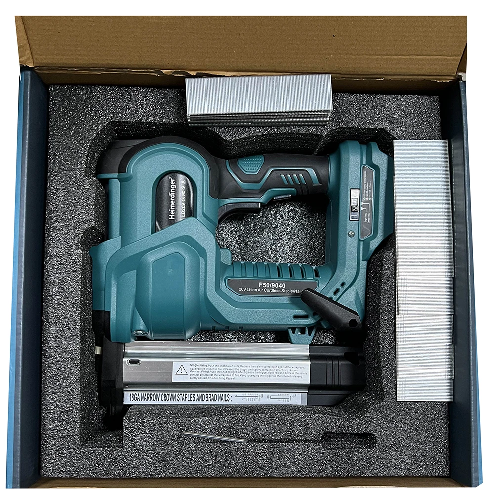 Pistola de pregos sem fio, 18GA 2 em 1 nailer/gravador compatível
