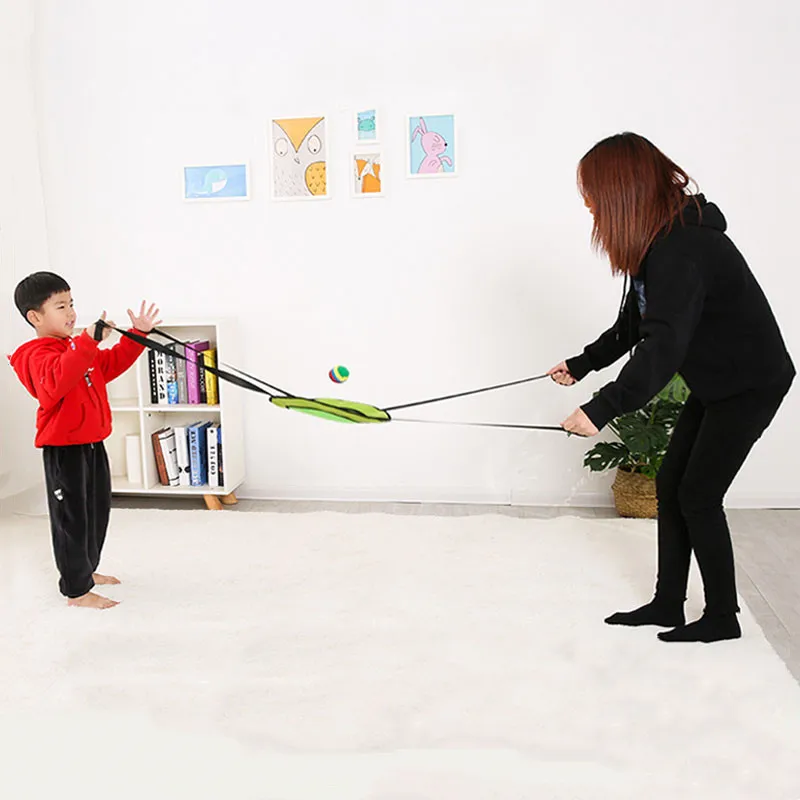 Kinder im Freien werfen werfen Ball Spielzeug Eltern-Kind interaktives sensorisches Spiel Doppel wurf fangen elastischen Ball Kind Bewegung Geschenk