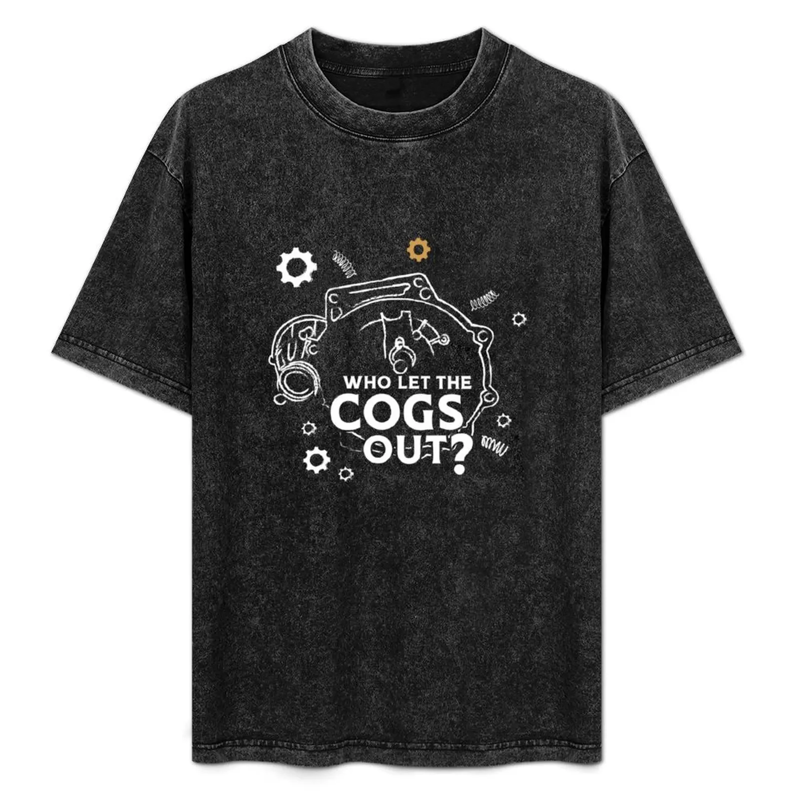 The Smallest Cog Who Let The cogs Out T-Shirt shirts graphic tees graphic shirts t shirt men 100℅ cotton