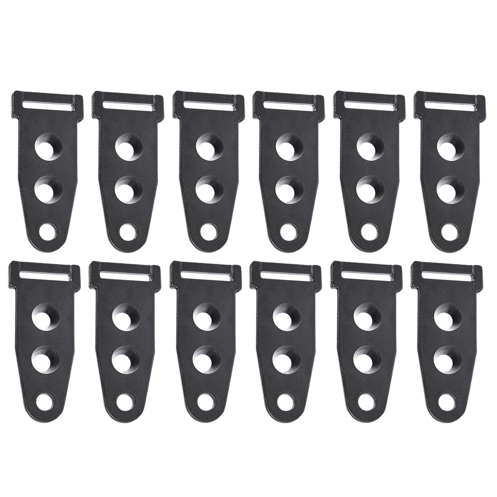 

10 Pcs Tent Buckle Canopy Pole Adjuster Camping Install Connector Rod Webbing Fixer Holder