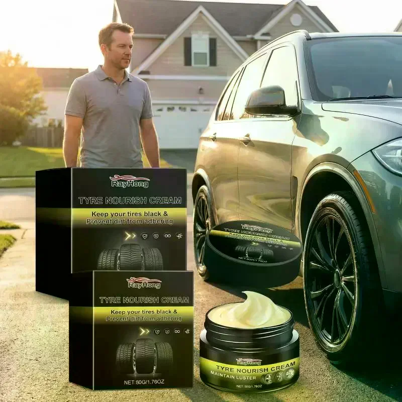 Car Tire Retreading Wax, Long Lasting Protection Against Dirt, Tire Aging, Dust, Wheel Polish, Brightening Cream, Car Cleaner