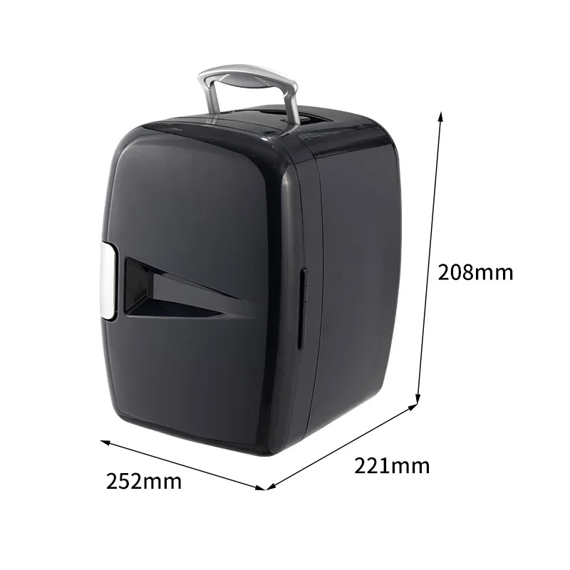 BESRCHOICE7L Mini Cooling and Heating Small Refrigerator Car and Home Dual-purpose Portable Small Refrigerator with Handle