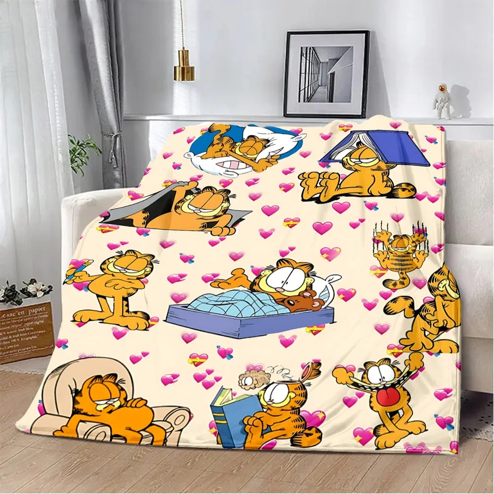 Garfields Printed Blanket Picnic Blankets Warm Blanket Soft and Comfortable Blanket Home Travel Birthday Gift