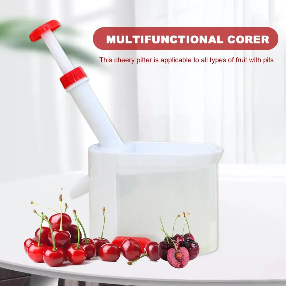Herramienta de deshuesado de cereza, removedor de núcleo de fruta desmontable, Extractor Manual de semillas de olivo, herramienta de fruta de cocina portátil, removedor de cereza