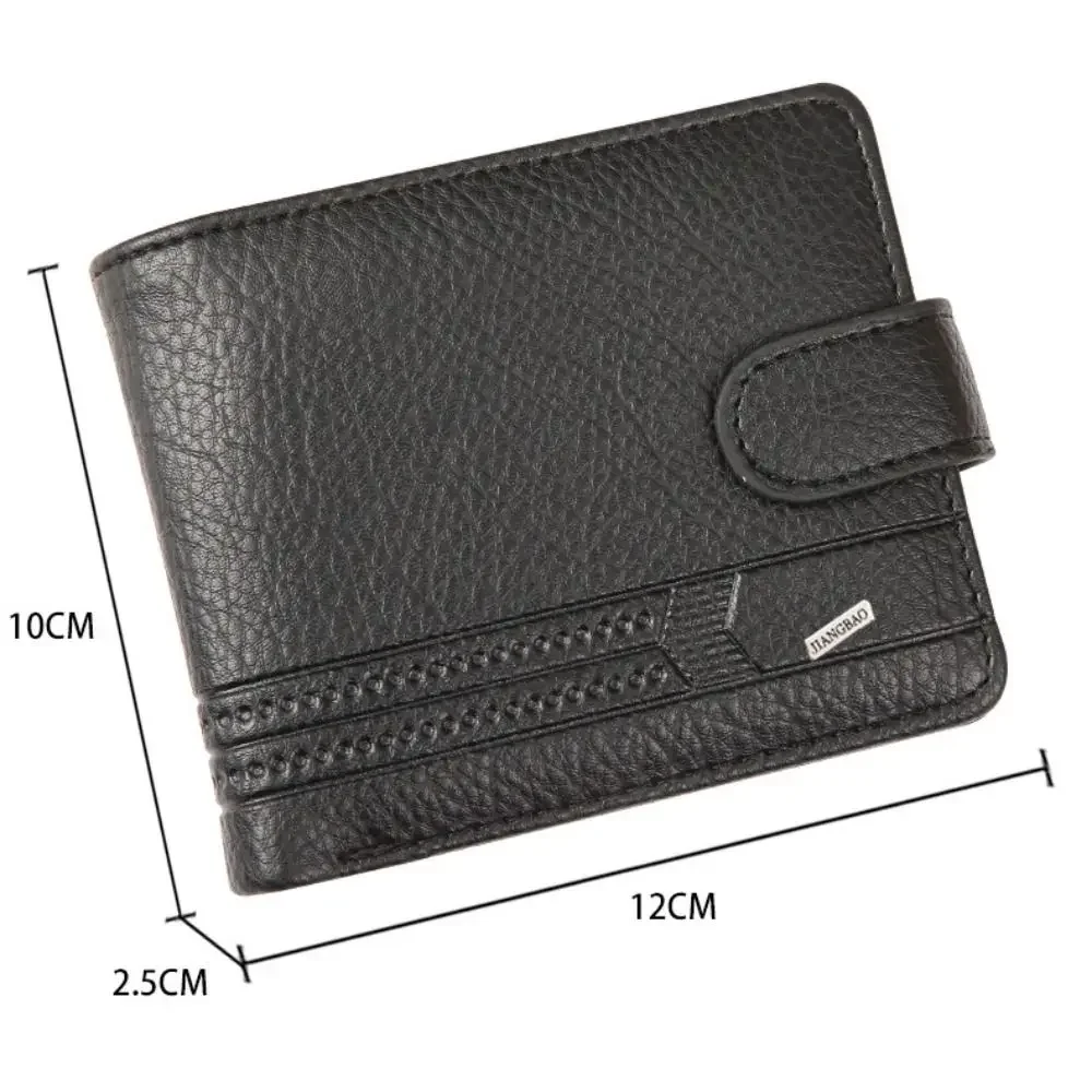 Men Wallets Leather Zipper Purse Man Slim Card Horders Quality Male Short Multi-card Wallet Coin Pocket Purse
