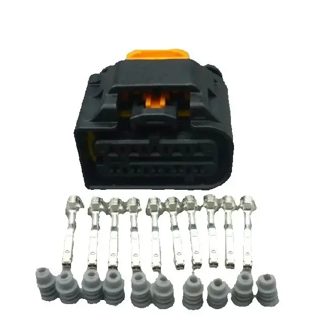 worldgolden 10pin socket connector 301 Headlight Plug Headlight Waterproof Plug 1801600-1