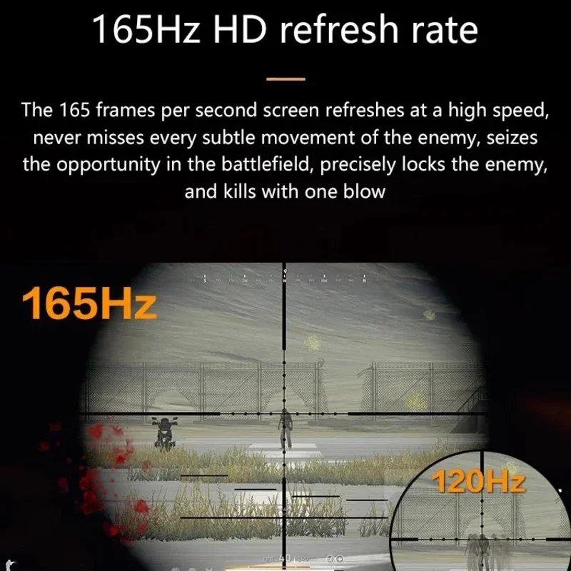 34 Zoll LCD-Monitor 144 Hz 165 Hz 4K Computerdisplay RGB-Lichtleiste Gaming-Monitore mit gebogenem Bildschirm