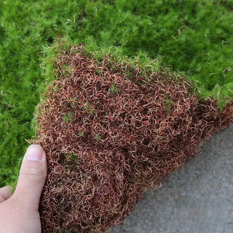 Artificial Grass Mat Green Simulation Moss Carpet Flower Shop Bonsai Landscape Decorations DIY Outdoor Garden Fake Rock Turf
