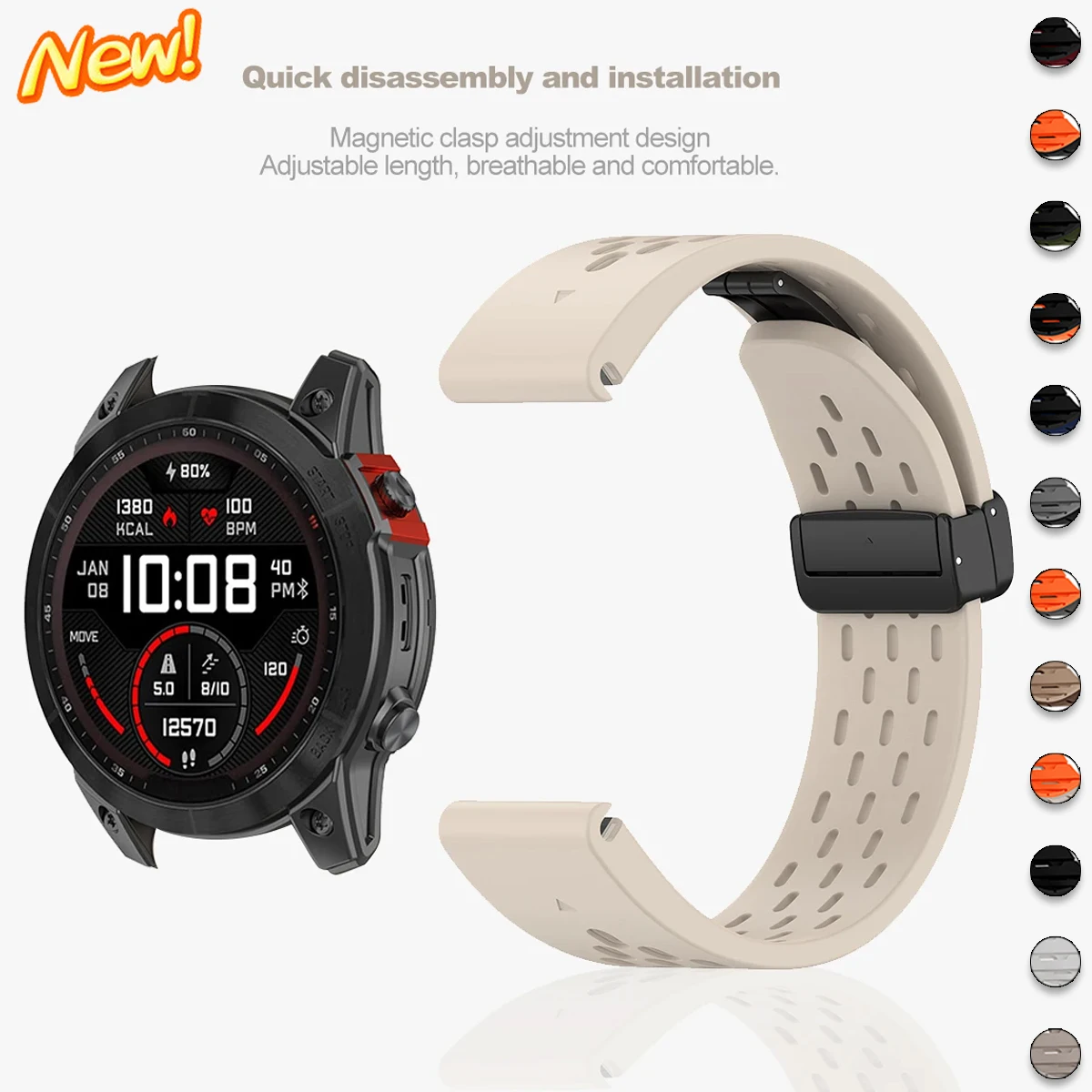 Quick-Fit-Silikonarmband für Garmin-Uhr Fenix 6/6X/6XPro/7/7X/5//5s/5X/5XPlus/3 20 22 26 mm Smartwatch Forerunner 945 Armband