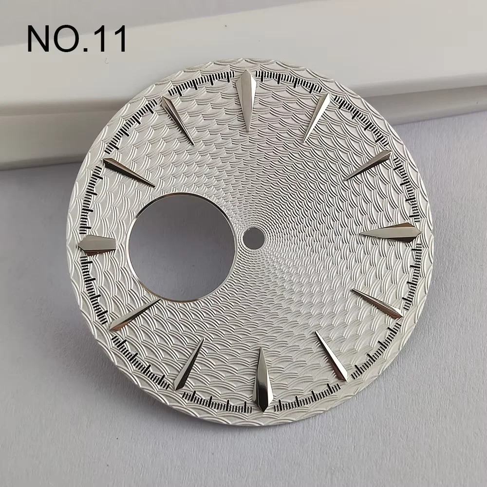 NH38 قرص 35 ملم قرص كوكتيل سطحي إنهاء NH38 إكسسوارات ساعة ميكانيكية مجوفة قرص ساعة رجالي #6