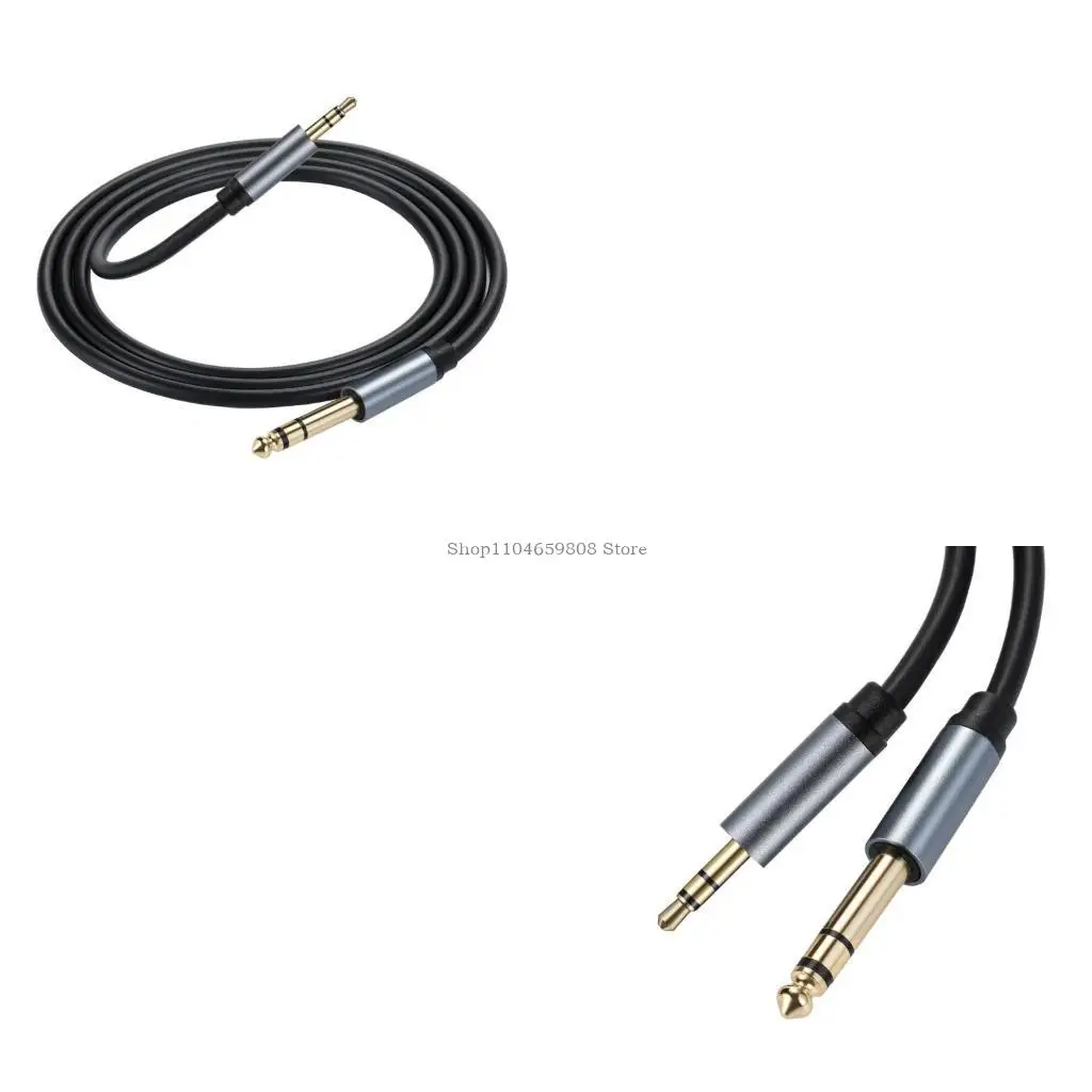 

3.5mm to 6.35mm Aux Cable Gold Plated Terminal 3.5mm 1/8" Male TRS to 6.35mm