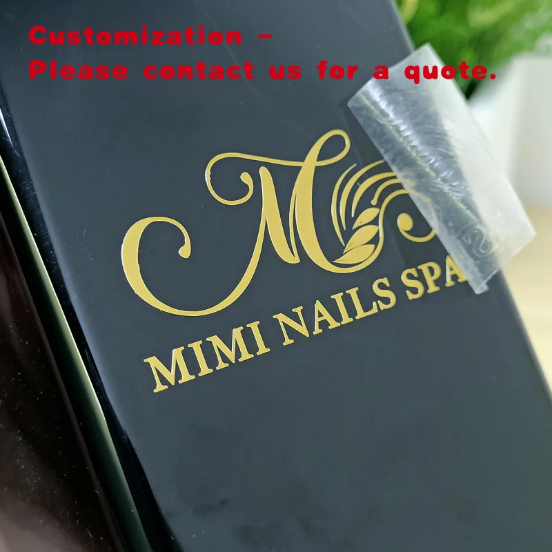 custom.Custom Name Silk Screen Printing Transfer Nickel 3D Printing Perfume Metal Metallic Sticker Label Cosme