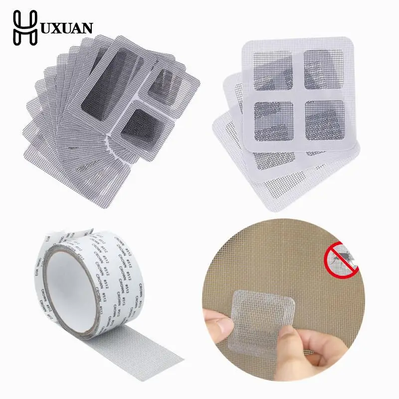 

Window Screen Repair Tape Self-adhesive Net Door Fix Patch Anti-Insect Mosquito Mesh Broken Holes Repair