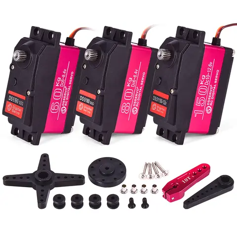 서보 RC 1/5 서보 방수 고토크 서보 60Kg 80Kg 150Kg 8.4V Redcat HPI Baja 5B SS용 메탈 기어 디지털 서보