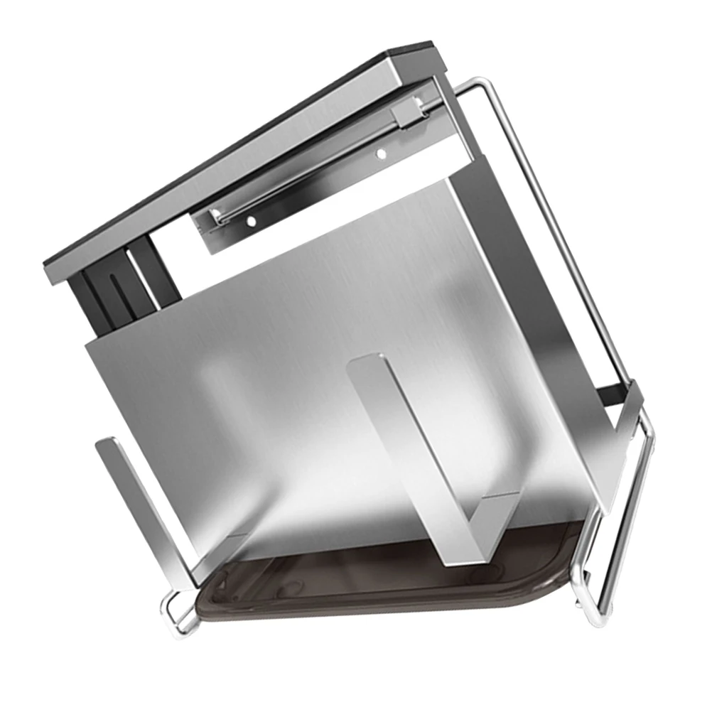 

Multifunctional Knifes Rack Cutter Storage Rack Stainless Steel Pot Cover Holder Kitchen Supplies Organizer 2 In 1 Space Saving