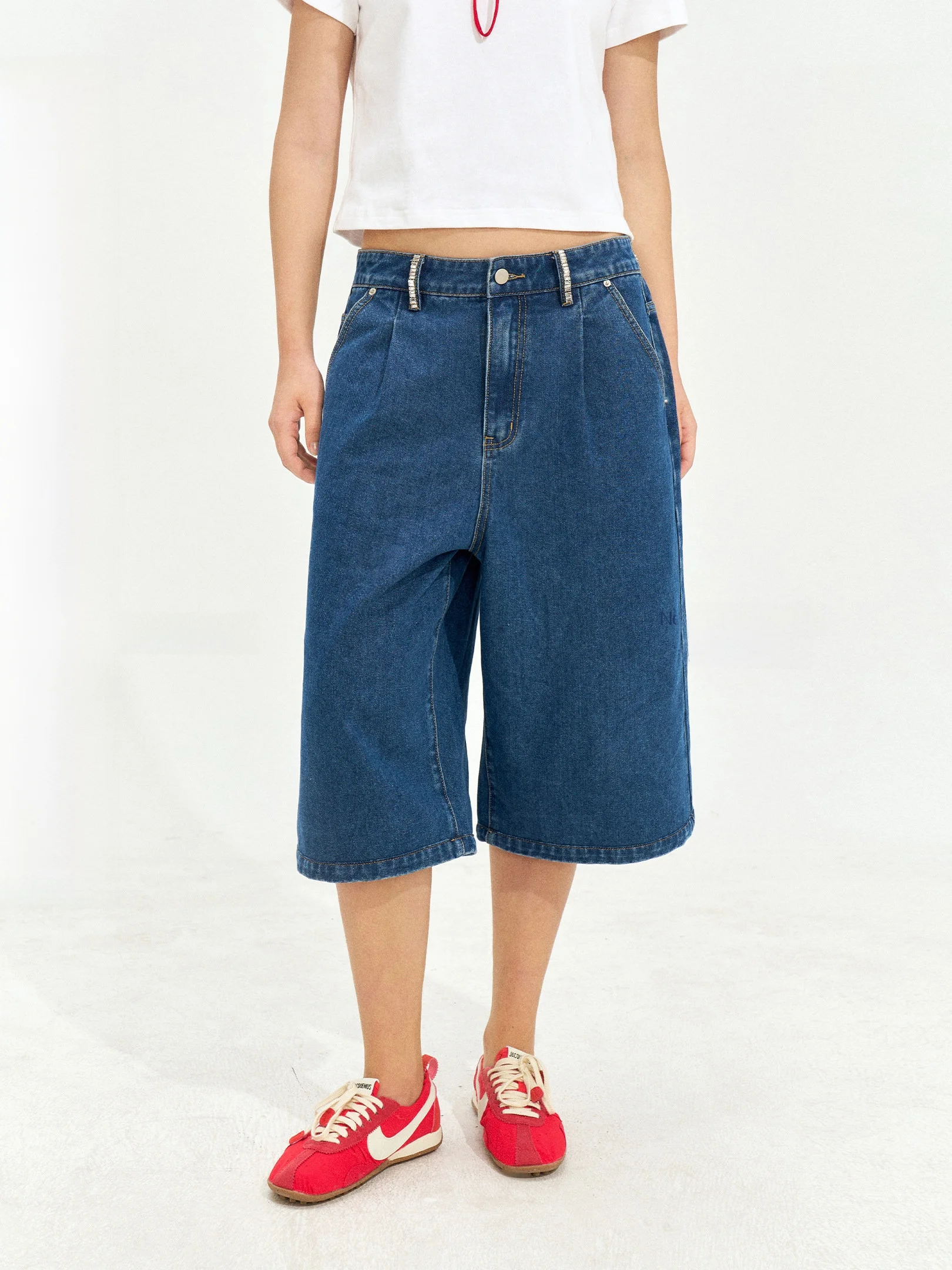 

Женские повседневные джинсы JGGU большого размера, прямые, со средней посадкой, из хлопка, для летнего отдыха, модная одежда больших размеров