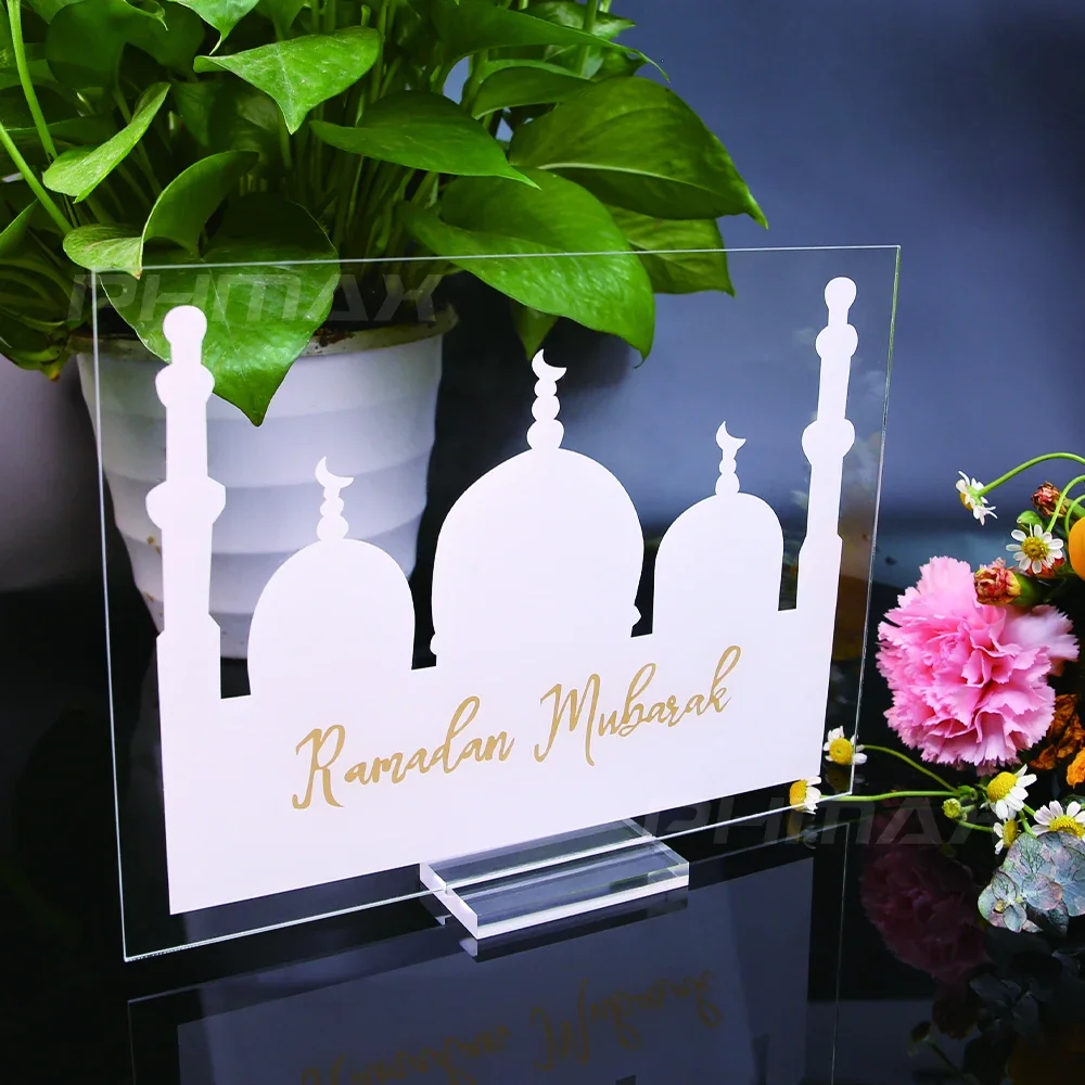 

Ramadan Mubarak Welcome Sign I Eid Mubarak I Acrylic Signs Ramadan Eid Home Table Décor