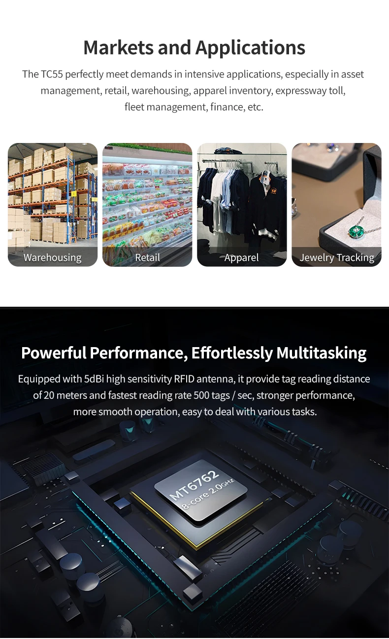 

Android 13 RFID UHF сбора данных, восьмиядерный мобильный цифровой клавиатура, смартфон, мобильный компьютер, Android PDA, сканер штрих-кода