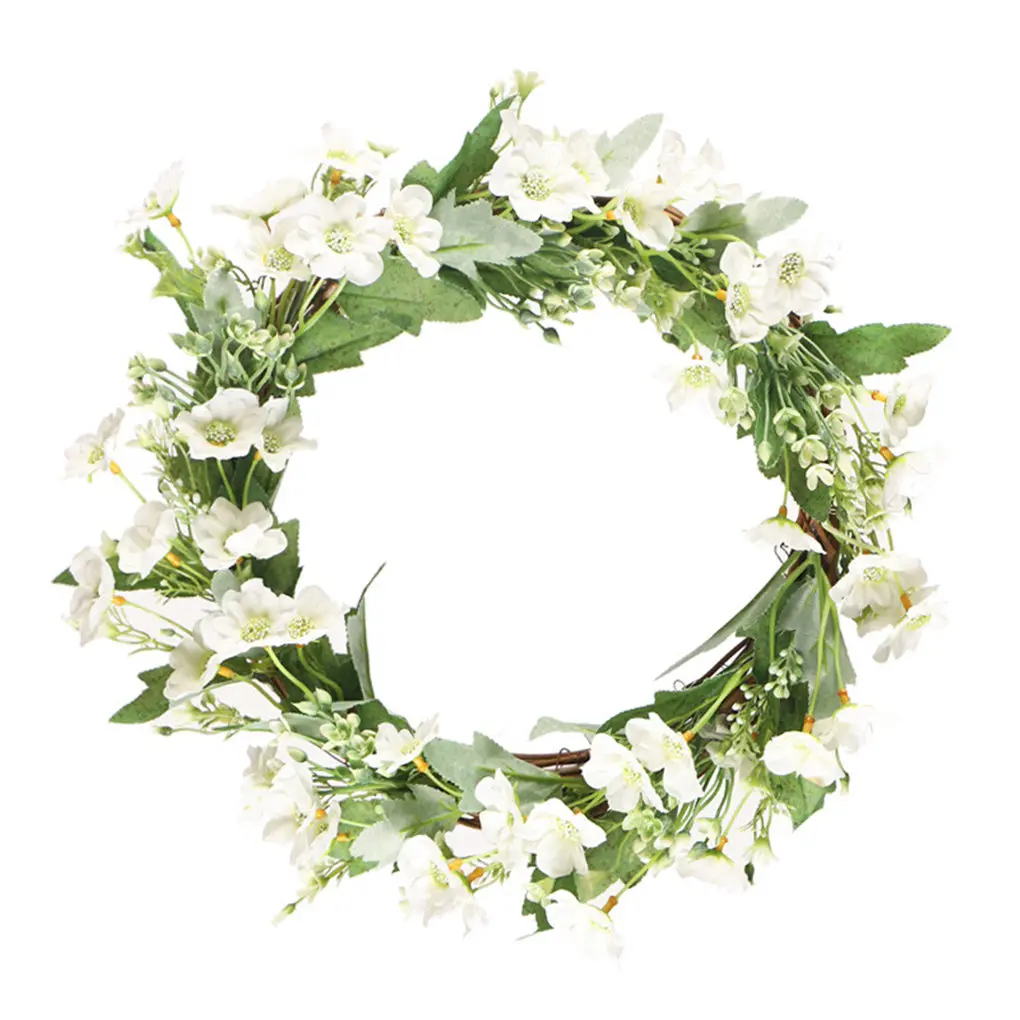 

Artificial Floral Wreath Cloth Simulation Greenery Ornament Home Flower Decoration Tool